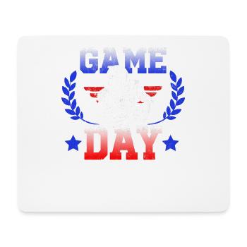 Match day for football fans - Mouse Pad (horizontal) - white - Front