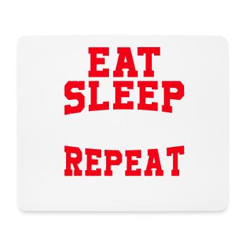 Sleep Football Repeat - Mouse Pad (horizontal) - white - Front