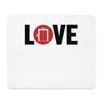 Aufzugsliebe Techniker Reparaturinspektor - Mousepad (Querformat) - Weiß - Vorne
