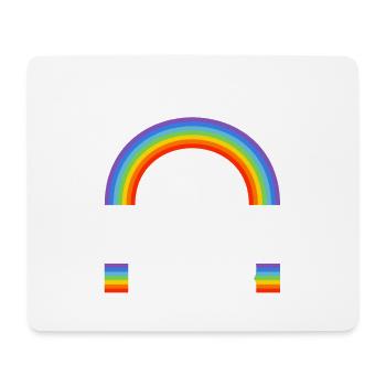 Väter Machen Es Mit Regenbogenflair - Mousepad (Querformat) - Weiß - Vorne