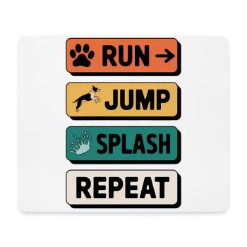 Dock Diving Saying Dog Diving Dock Diving Gift - Mouse Pad (horizontal) - white - Front