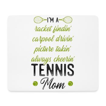 Funny Tennis Player Racket Mom I'm - Mousepad (Querformat) - Weiß - Vorne