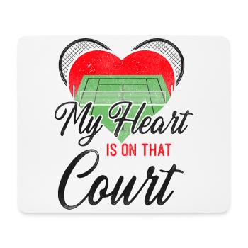 Funny Tennis Player Racket Mom My - Mousepad (Querformat) - Weiß - Vorne