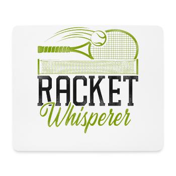 Drôle de joueur de tennis raquette jeu de mots - Tapis de souris (format paysage) - blanc - Devant