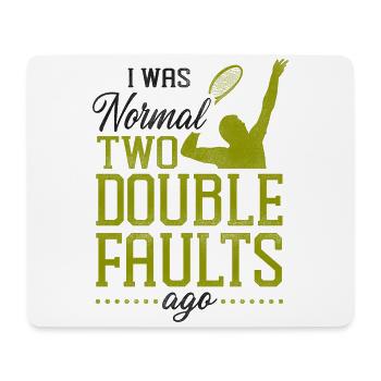 Funny Tennis Player Racket I Was - Mouse Pad (horizontal) - white - Front