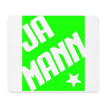 Ja Mann - Mousepad (Querformat) - Weiß - Vorne