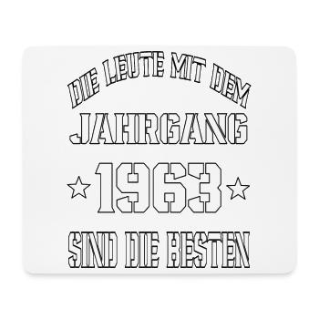 Die Leute mit dem Jahrgang 1963 - Mousepad (Querformat) - Weiß - Vorne