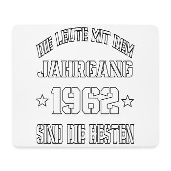 Die Leute mit dem Jahrgang 1962 - Mousepad (Querformat) - Weiß - Vorne