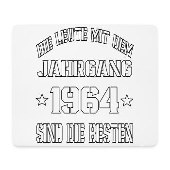 Die Leute mit dem Jahrgang 1964 - Mousepad (Querformat) - Weiß - Vorne