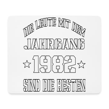 Die Leute mit dem Jahrgang 1982 - Mousepad (Querformat) - Weiß - Vorne