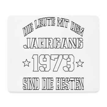Die Leute mit dem Jahrgang 1973 - Mousepad (Querformat) - Weiß - Vorne