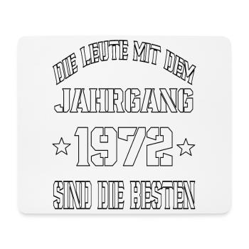 Die Leute mit dem Jahrgang 1972 - Mousepad (Querformat) - Weiß - Vorne