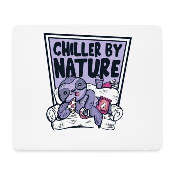 Chiller By Nature Brown-Throated Pilosa Folivora - Mouse Pad (horizontal) - white - Front