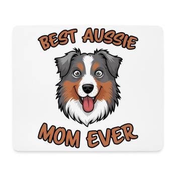 Australian Shepherd Mom Funny Aussie Gift - Mouse Pad (horizontal) - white - Front