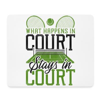 Funny Tennis Player Racket Tennis - Mouse Pad (horizontal) - white - Front