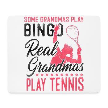 Funny Tennis Player Racket Grandma - Mousepad (Querformat) - Weiß - Vorne