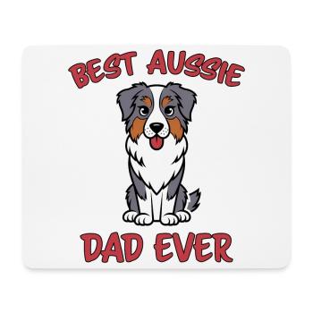 Australian Shepherd Dad Funny Aussie Gift - Mouse Pad (horizontal) - white - Front