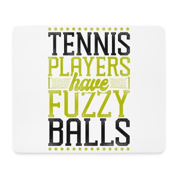 Drôle de joueur de tennis raquette jeu de mots - Tapis de souris (format paysage) - blanc - Devant