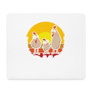 J’aime beaucoup les poulets frits. - Tapis de souris (format paysage) - blanc - Devant