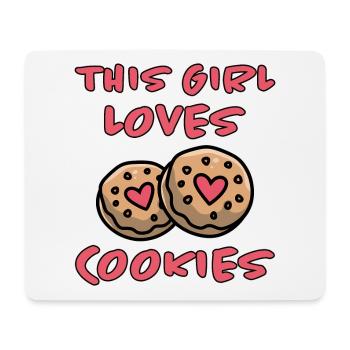 Cookies Saying Chocolate Cookies Funny Cookie Gift - Mouse Pad (horizontal) - white - Front