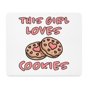 Cookies Saying Chocolate Cookies Funny Cookie Gift - Mouse Pad (horizontal) - white - Front