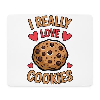 Cookies Saying Chocolate Cookies Funny Cookie Gift - Mouse Pad (horizontal) - white - Front
