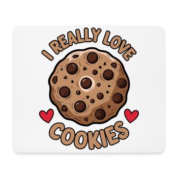 Cookies Saying Chocolate Cookies Funny Cookie Gift - Mouse Pad (horizontal) - white - Front