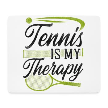 Funny Tennis Player Racket Tennis - Mouse Pad (horizontal) - white - Front