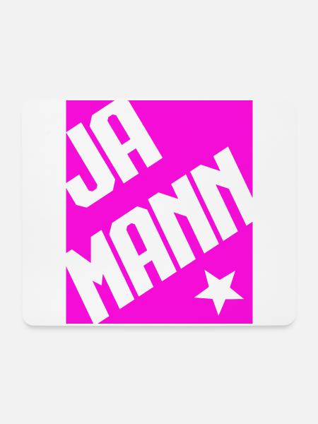 Ja Mann - Mousepad (Querformat) - Weiß