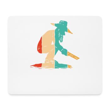 Retro Prospektion Seife Bergbau Bergmann Goldwaschen - Mousepad (Querformat) - Weiß - Vorne