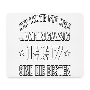 Die Leute mit dem Jahrgang 1997 - Mousepad (Querformat) - Weiß - Vorne