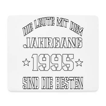 Die Leute mit dem Jahrgang 1995 - Mousepad (Querformat) - Weiß - Vorne