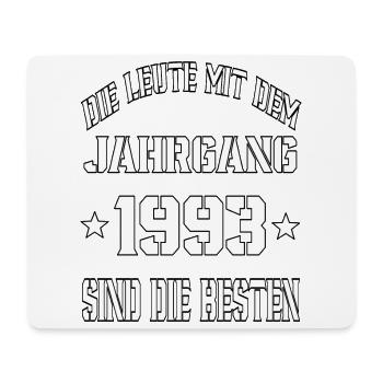 Die Leute mit dem Jahrgang 1993 - Mousepad (Querformat) - Weiß - Vorne