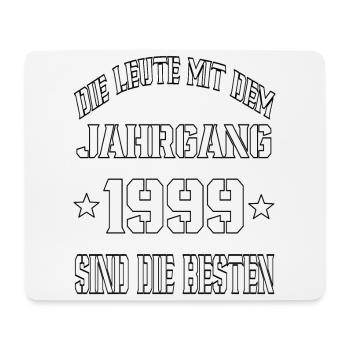 Die Leute mit dem Jahrgang 1999 - Mousepad (Querformat) - Weiß - Vorne