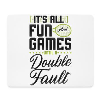 Funny Tennis Player Racket It's - Mouse Pad (horizontal) - white - Front