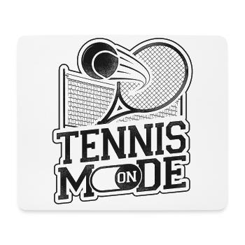 Funny Tennis Player Racket Tennis - Mouse Pad (horizontal) - white - Front