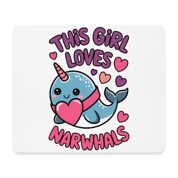Narwal Spruch Narwale Lustiges Narwal Geschenk - Mousepad (Querformat) - Weiß - Vorne