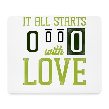 Funny Tennis Player Racket It All - Mouse Pad (horizontal) - white - Front