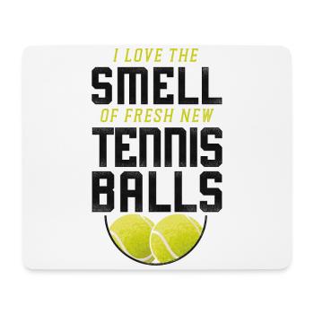 Raquette de joueur de tennis drôle que j’adore - Tapis de souris (format paysage) - blanc - Devant