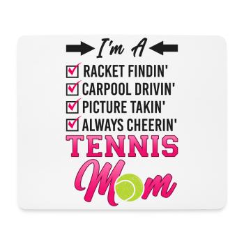 Funny Tennis Player Racket Mom I'm - Mousepad (Querformat) - Weiß - Vorne