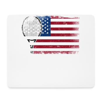 Funny Tennis Player Racket - Mousepad (Querformat) - Weiß - Vorne