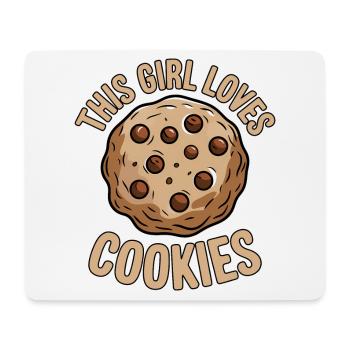 Cookies Saying Chocolate Cookies Funny Cookie Gift - Mouse Pad (horizontal) - white - Front