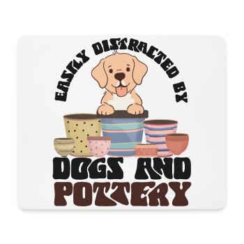 Pottery Ceramics Artist Dog Easily - Mouse Pad (horizontal) - white - Front