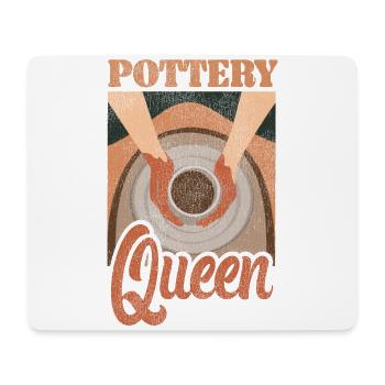 Pottery Ceramics Artist Queen - Mouse Pad (horizontal) - white - Front