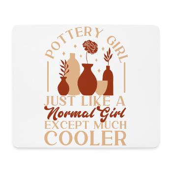Pottery Ceramics Artist Girl - Mouse Pad (horizontal) - white - Front