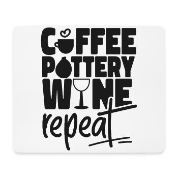 Pottery Ceramics Artist Coffee - Mouse Pad (horizontal) - white - Front