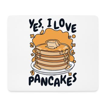 Ja Ich liebe Pfannkuchen Rezepte Grillkuchen Liebhaber - Mousepad (Querformat) - Weiß - Vorne
