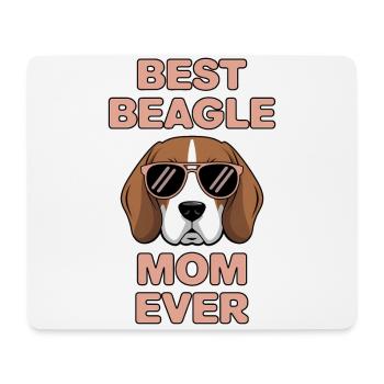 Beagle Maman Chien Maman Drôle Beagle Cadeau - Tapis de souris (format paysage) - blanc - Devant