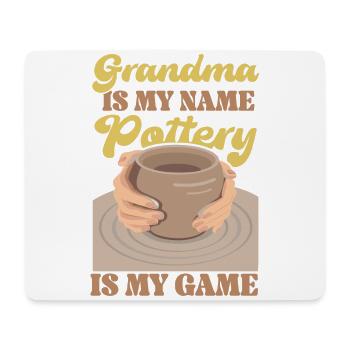 Pottery Ceramics Artist Grandma - Mouse Pad (horizontal) - white - Front