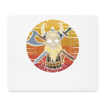 Retro LARPing Waffen Rüstung Charakter LARP - Mousepad (Querformat) - Weiß - Vorne